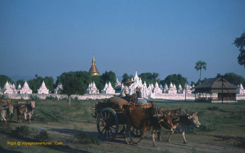 campagne birmane près de Mandalay